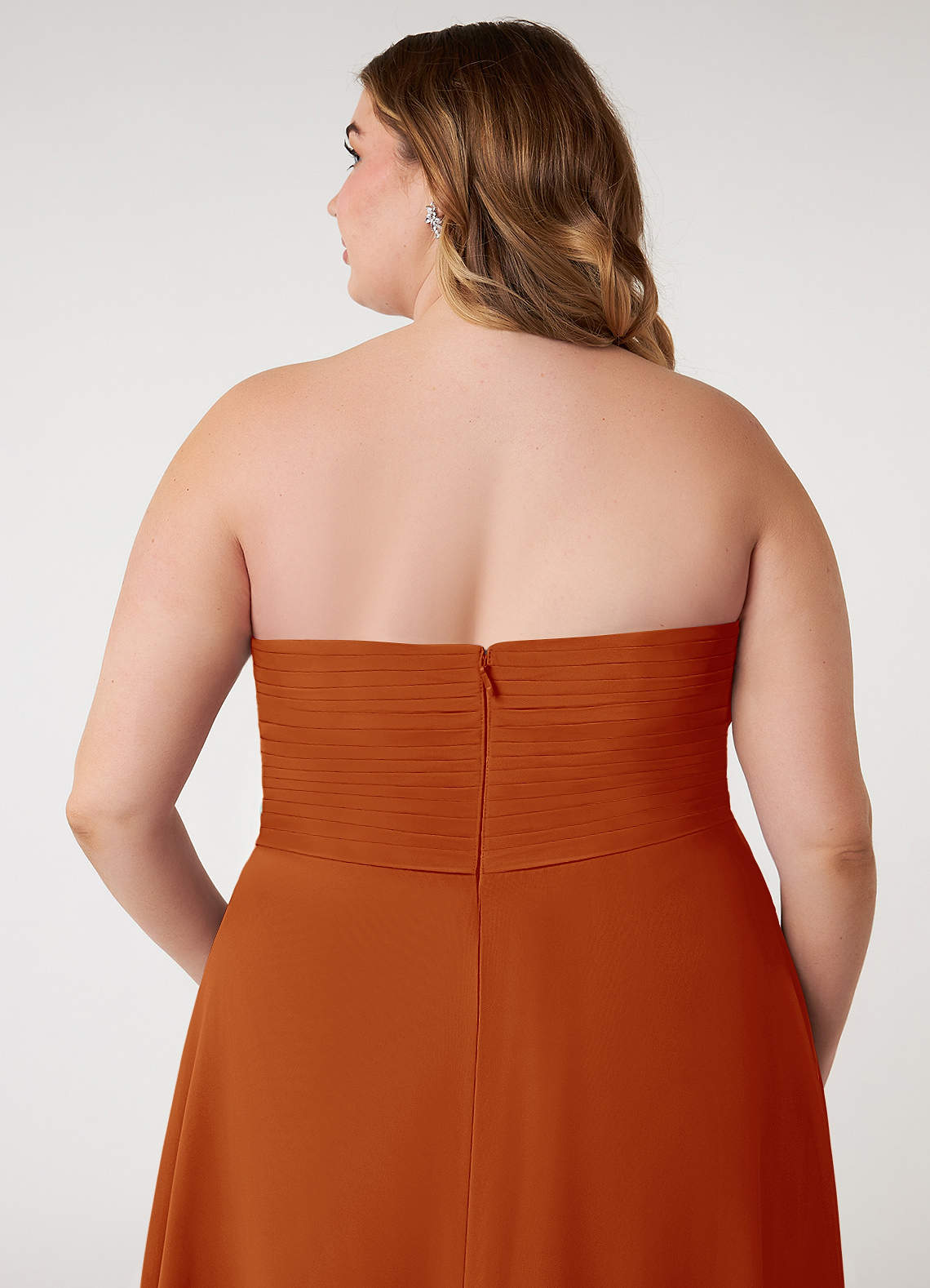 open lace back dress Plus Size Orange Skater Dress Round Neck Short Sleeve Tie Front | You + All  | Shop Online