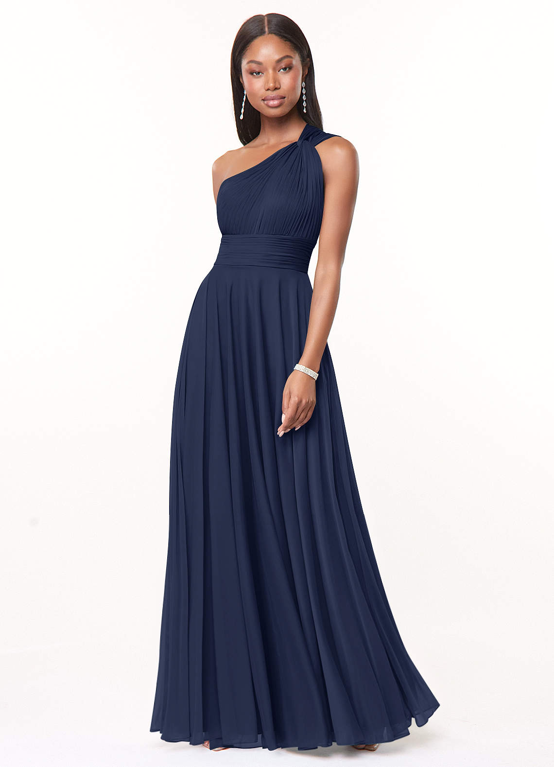 navy blue ombre bridesmaid dresses Azazie Charlize Ready to Ship Dark Mesh Bohemian Clothing Blue - LAVA Restaurant Size:Ladies Medium line Navy Blue Bridesmaid