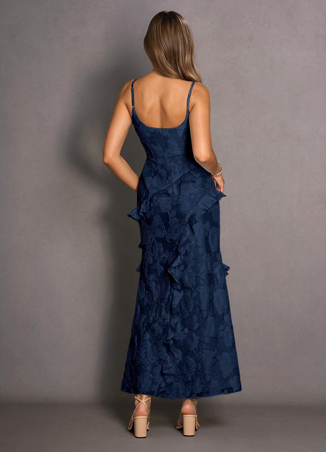 Cainee ケイニー　完売　Oversized MAXI Dress ネイビー Kalina Dark Navy Maxi Dress Ready to Ship | Azazie
