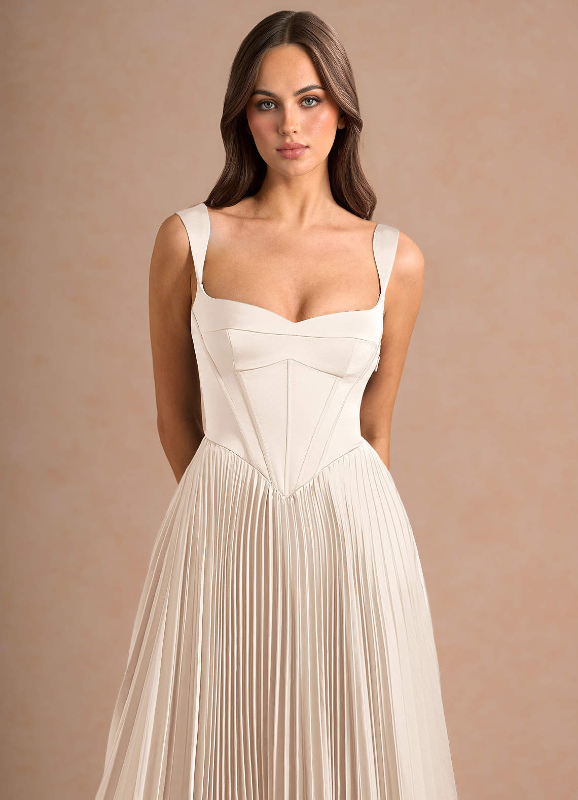 Avenelle Cream Maxi Dress | Azazie
