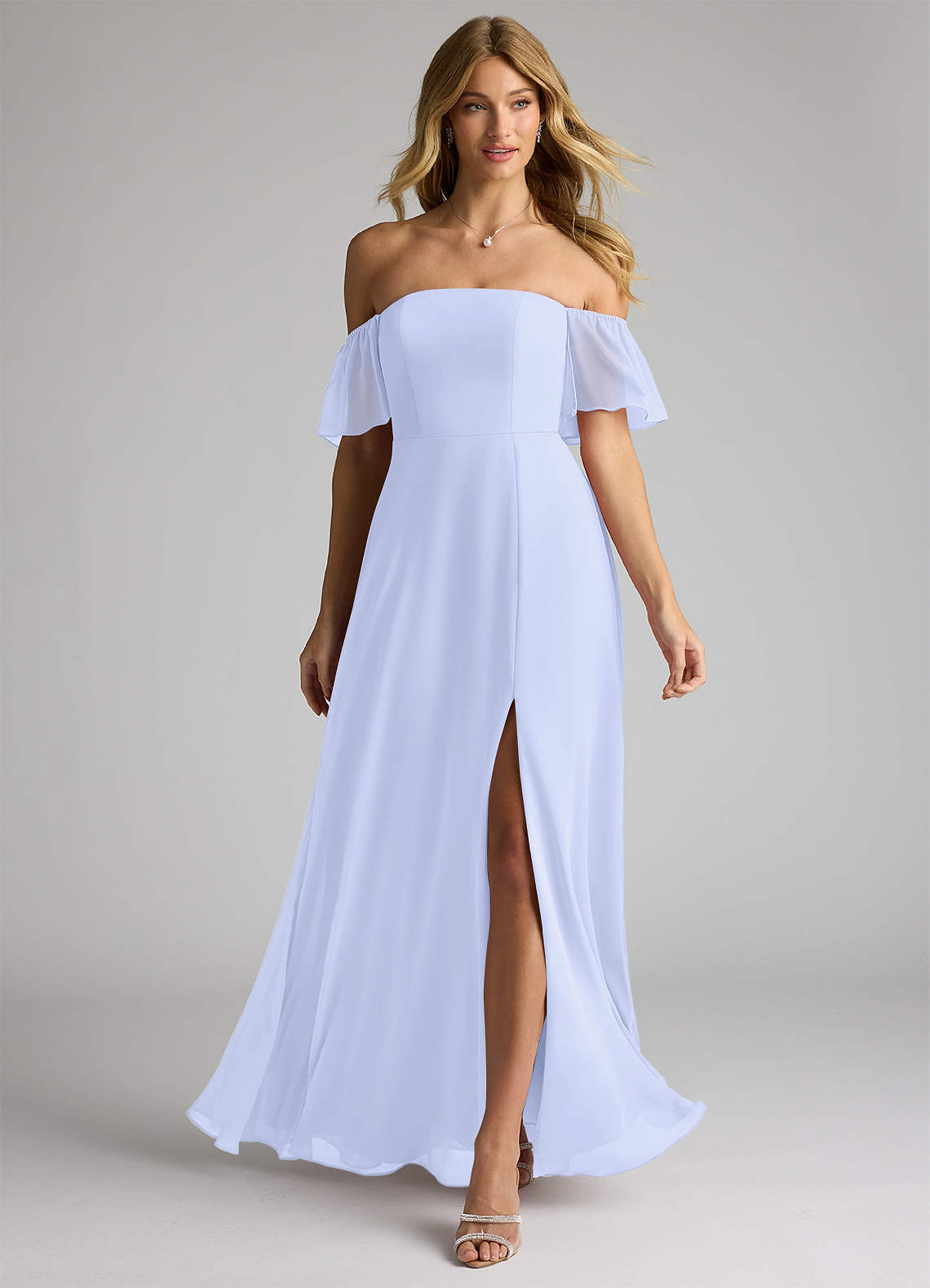 lavender off the shoulder bridesmaid dresses Lavender Off Shoulder A-line Mother of Bride Dress main image 0