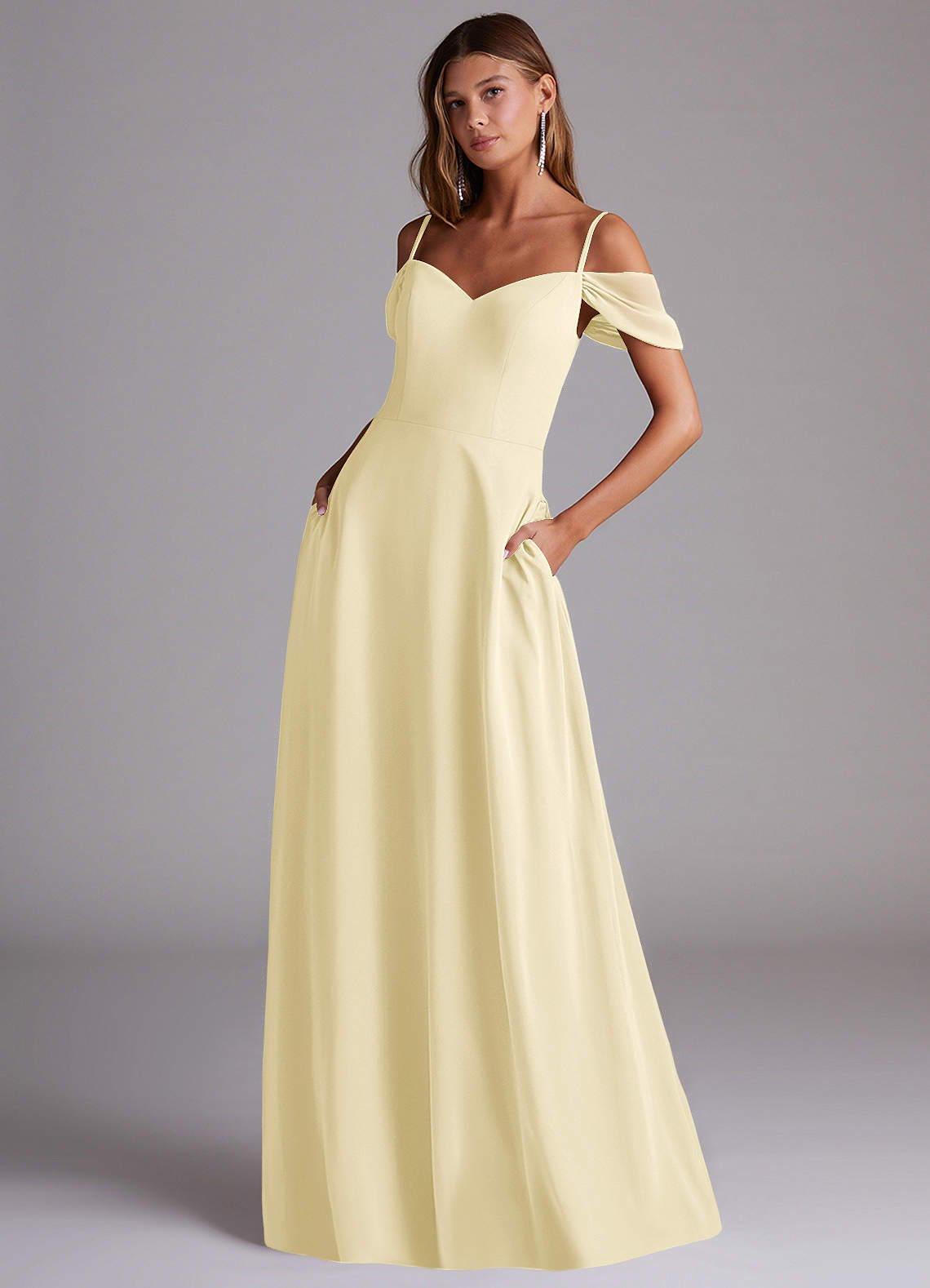 Azazie Marley Lemon Sorbet Bridesmaid Dresses | Azazie