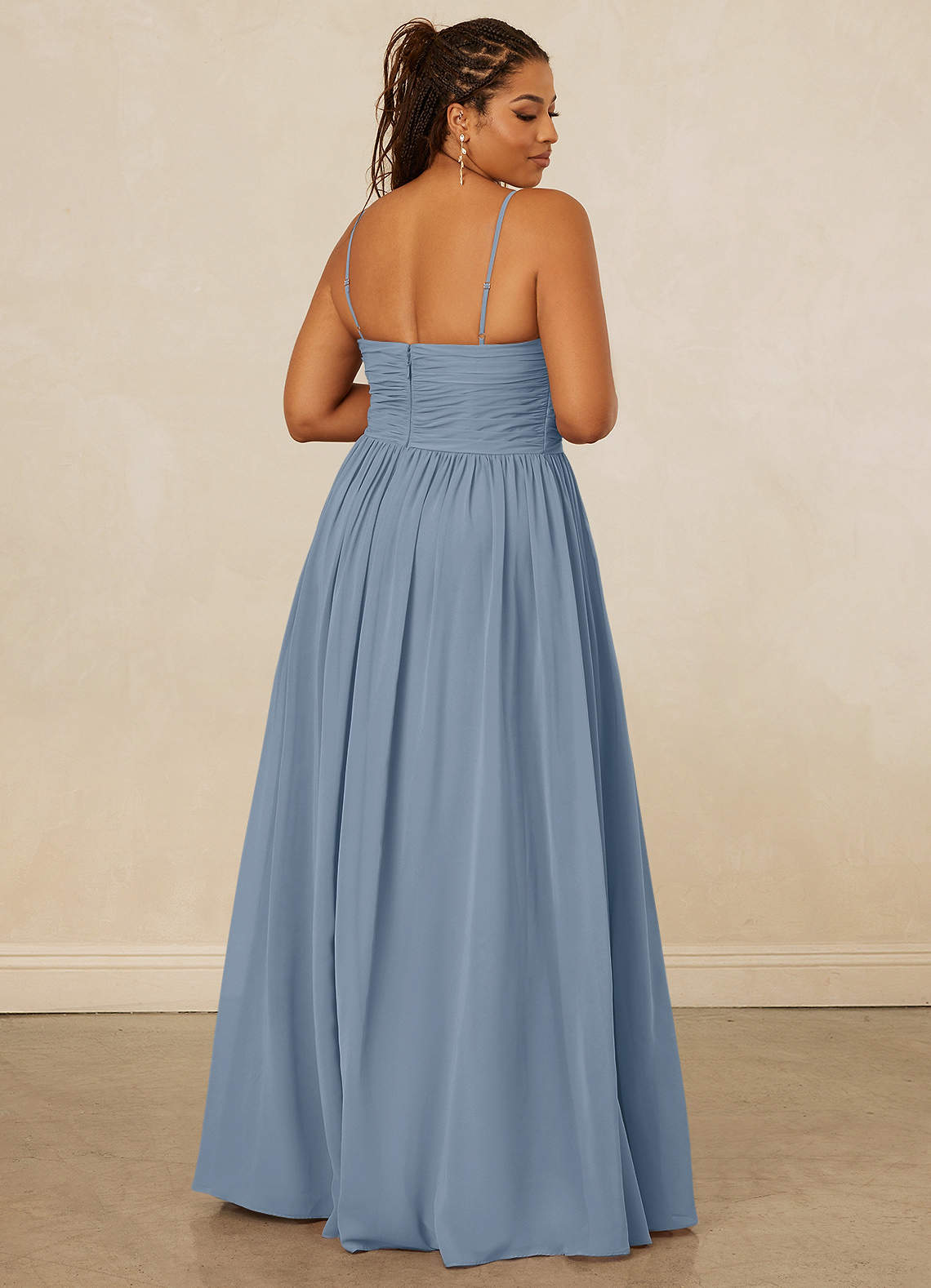 Christian Siriano Bridal for Azazie 1004 Bridesmaid Dresses Pleated Drape Chiffon A-line Dress image10