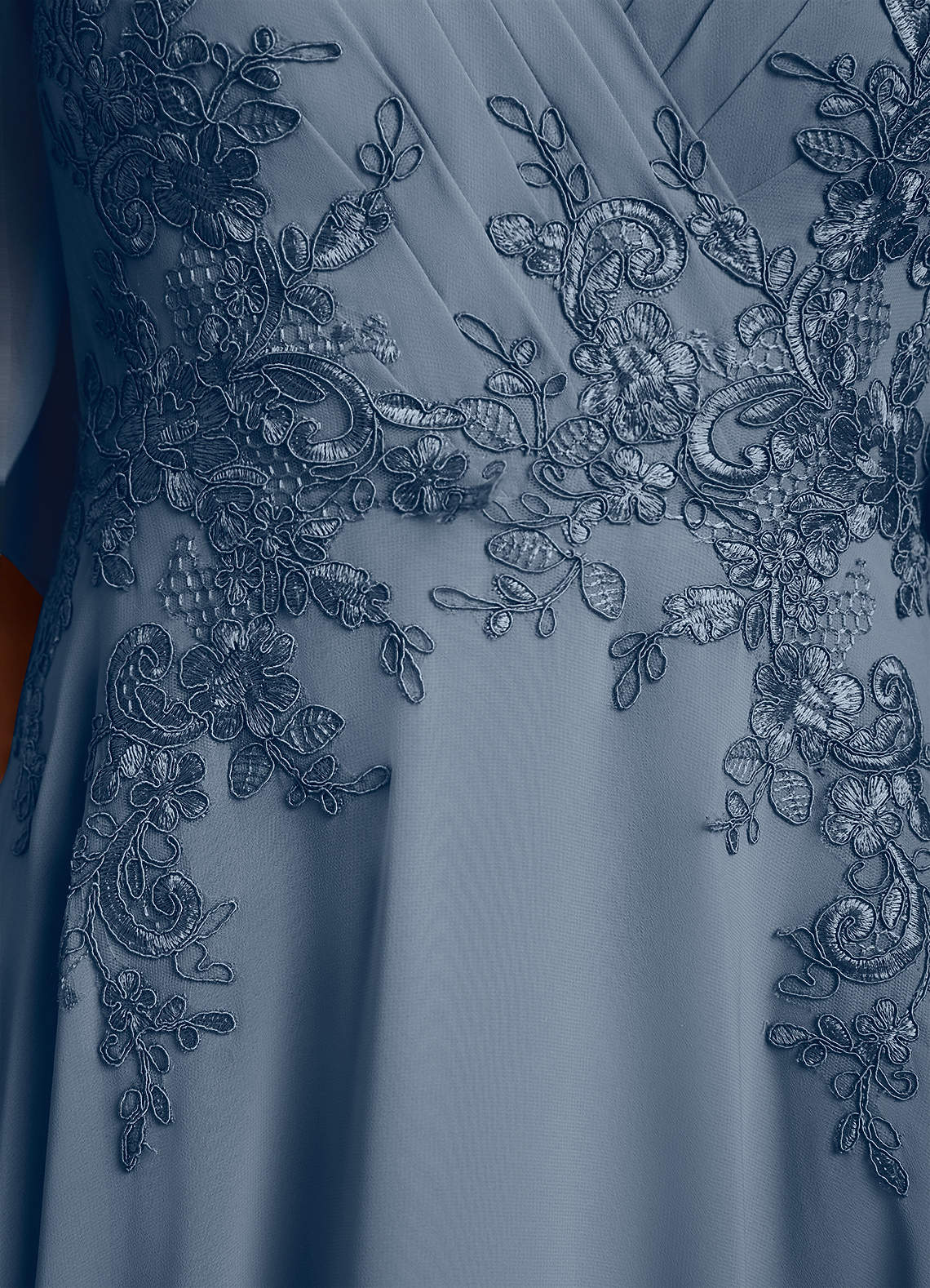 Azazie Tilda Mother of the Bride Dresses Twilight A-Line Lace Chiffon Dress image5