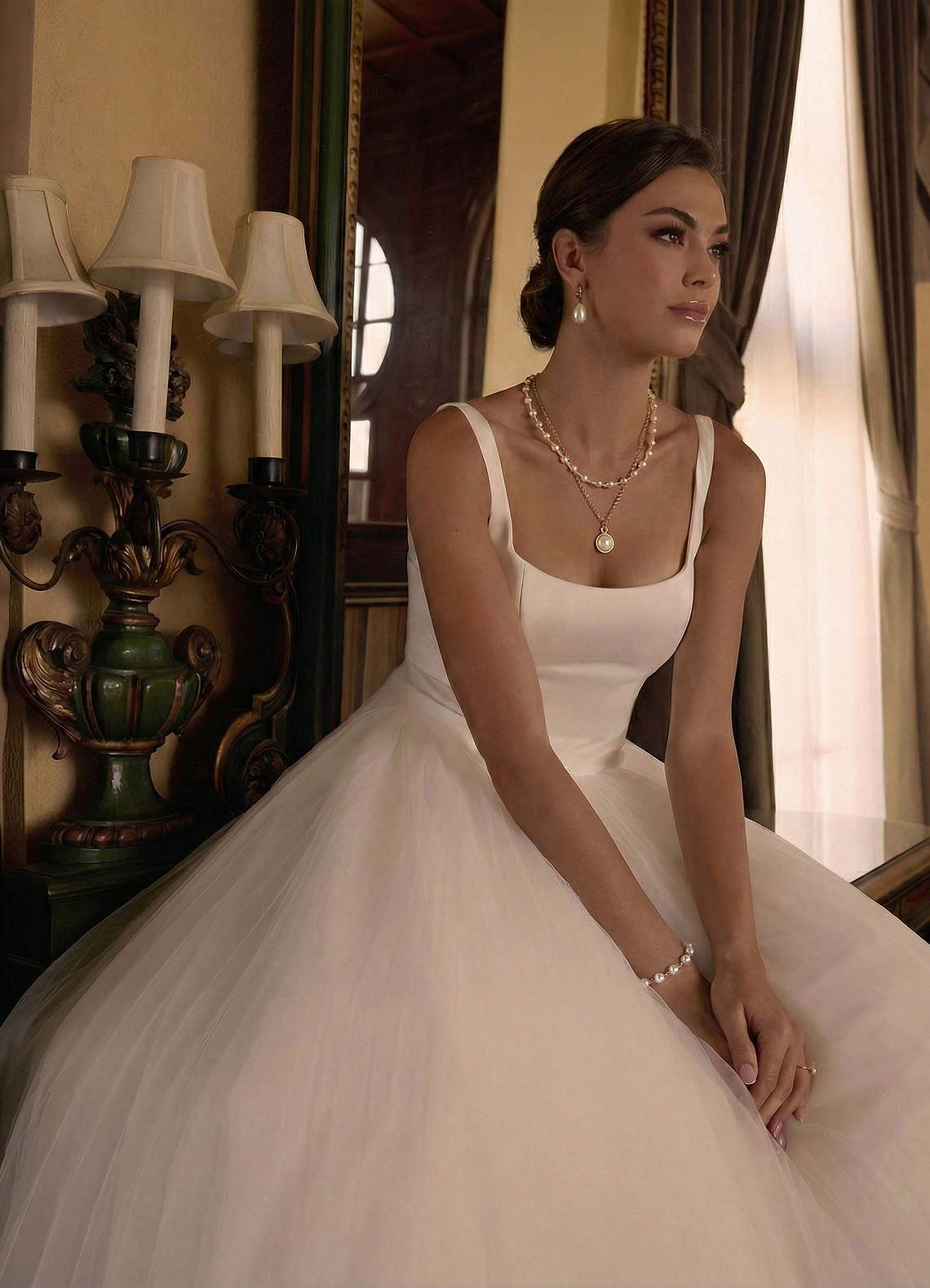 front Bleeker Pearl Set