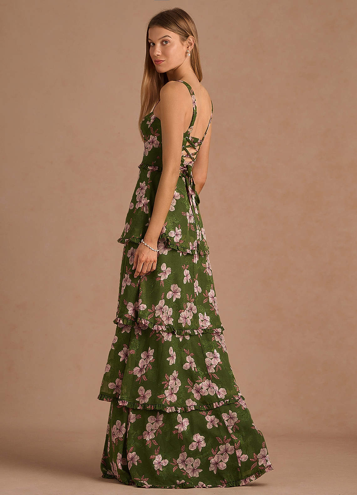 Magnolia Maxi Klänning Green Floral image1