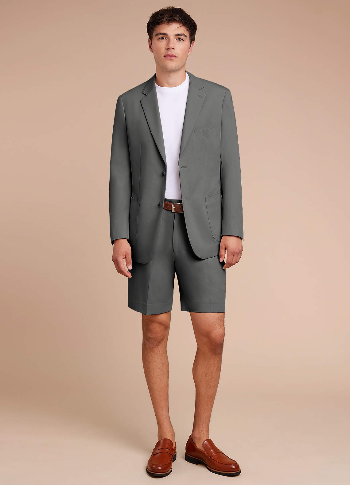 Owen Charcoal Lightweight Tailored Shorts Suit | Suit Sets |Azazie Owen Charcoal Lightweight Tailored Shorts Suit | Suit Sets |Azazie