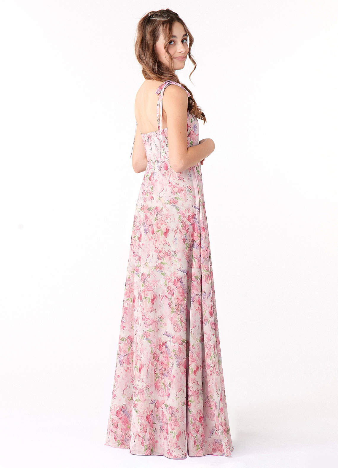 Azazie A-Line/Princess Sweetheart Floor-Length Chiffon Junior Bridesmaid Dresses