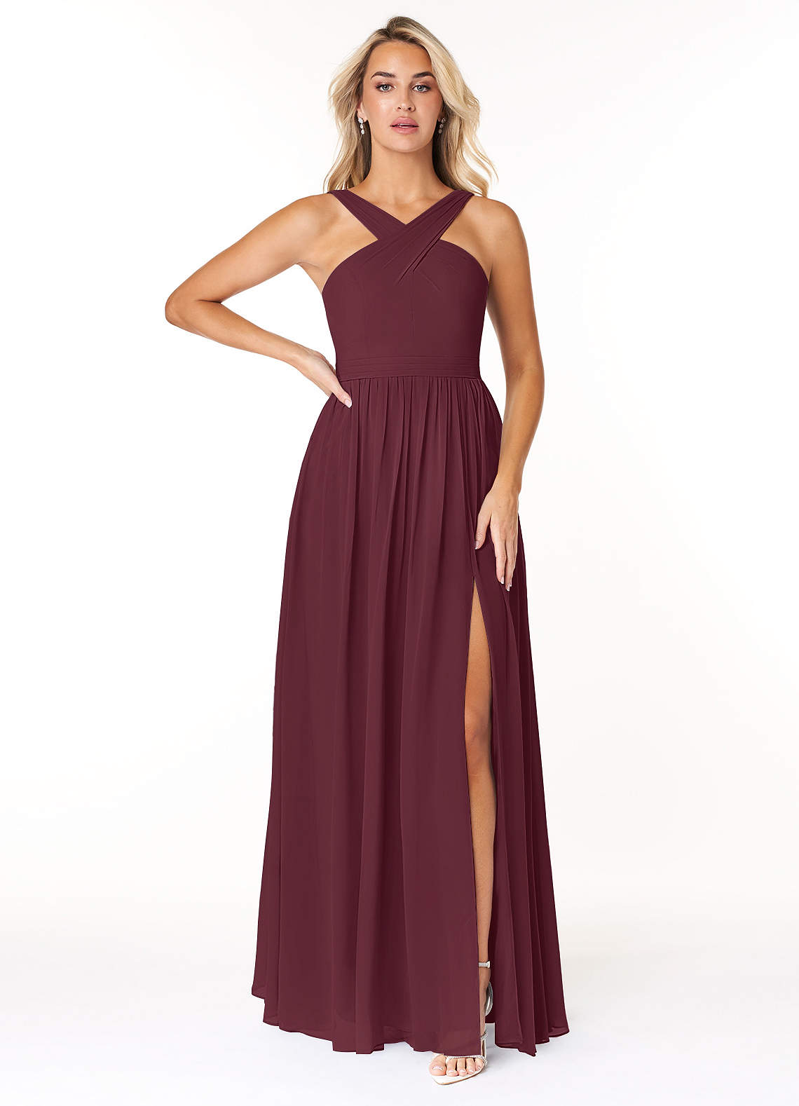 azazie cabernet bridesmaid dress Azazie Elvira