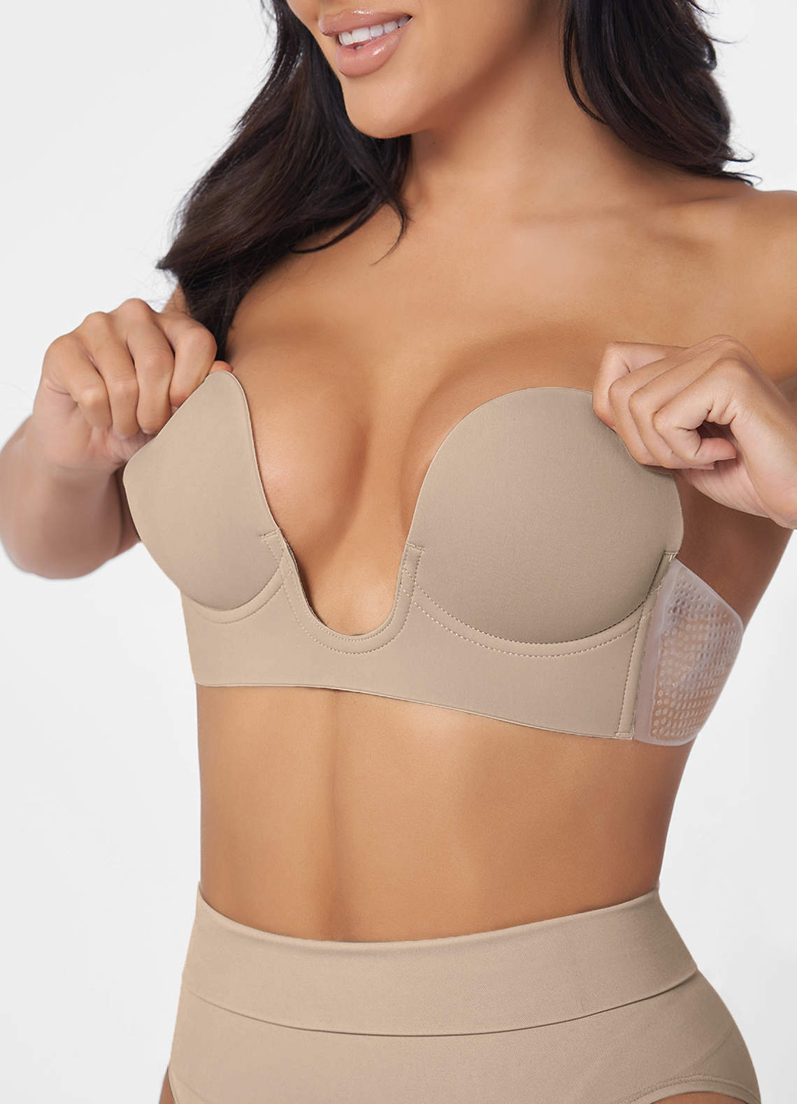 front Strapless Backless Plunge Bra