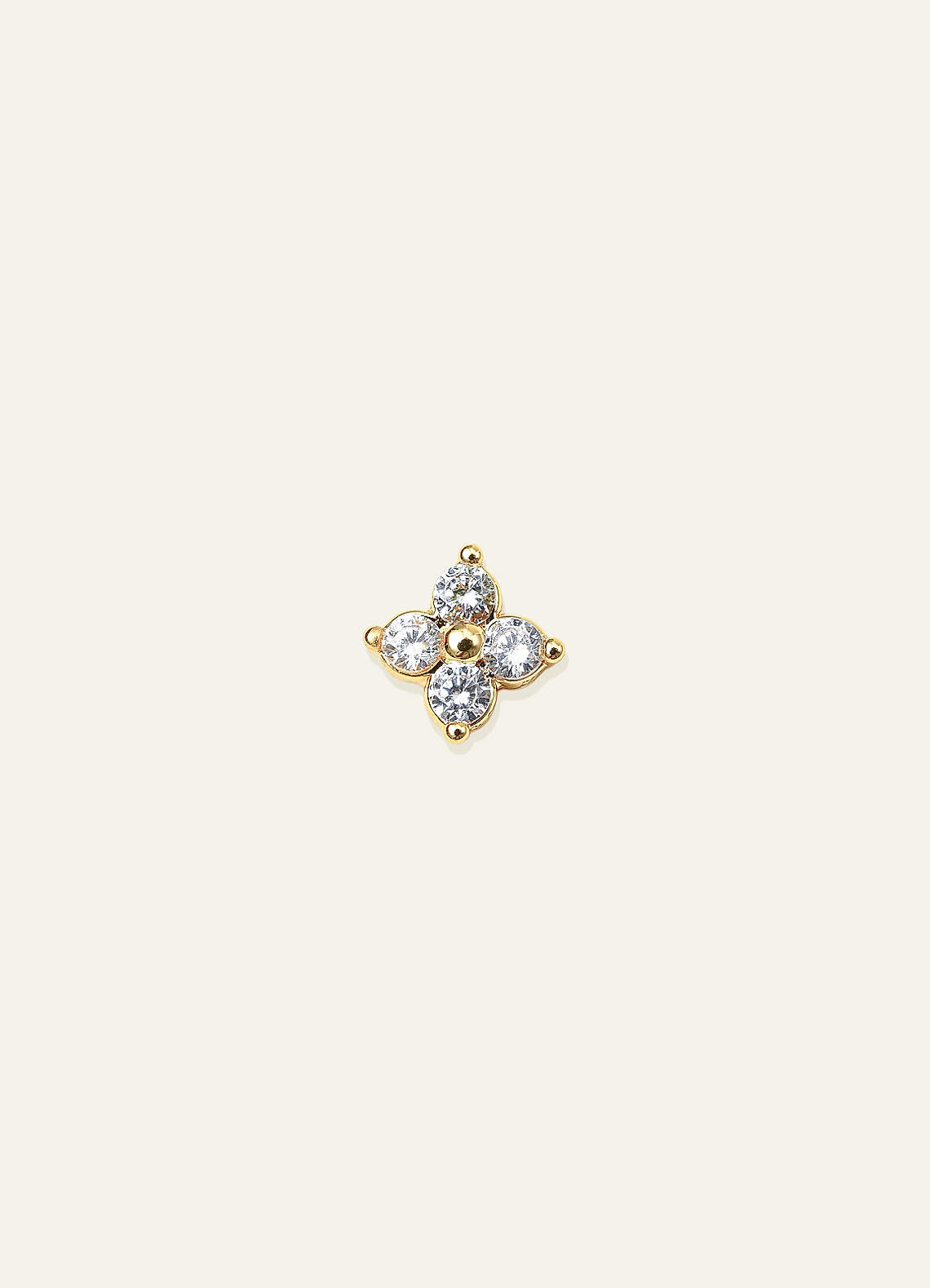 front CZ Hoop & Stud Earring Set