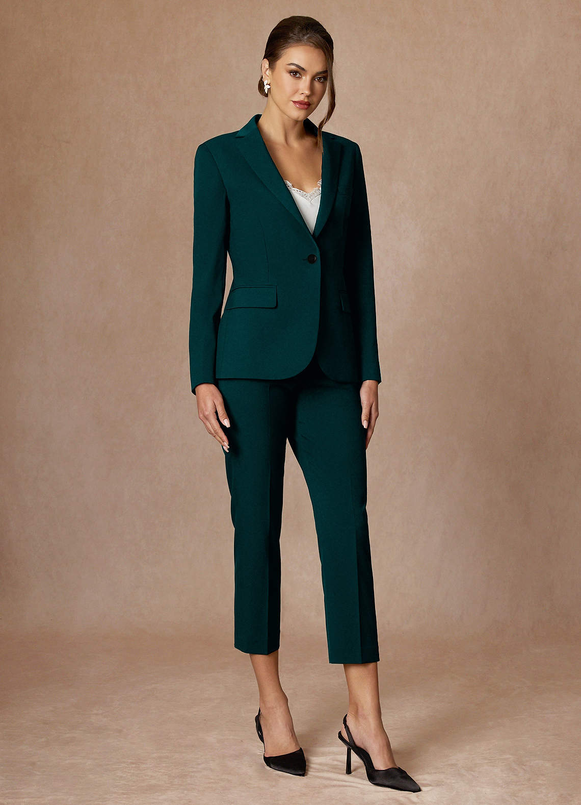 front Kennedy Pine Refined Weave  Performance Dress Pants