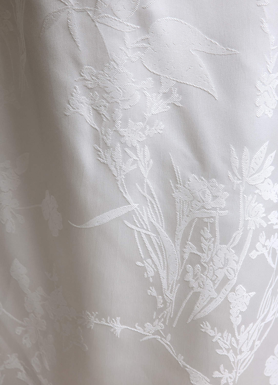 Azazie Hibiscus Wedding Dresses Diamond White Sheath Floral Jacquard Dress image12