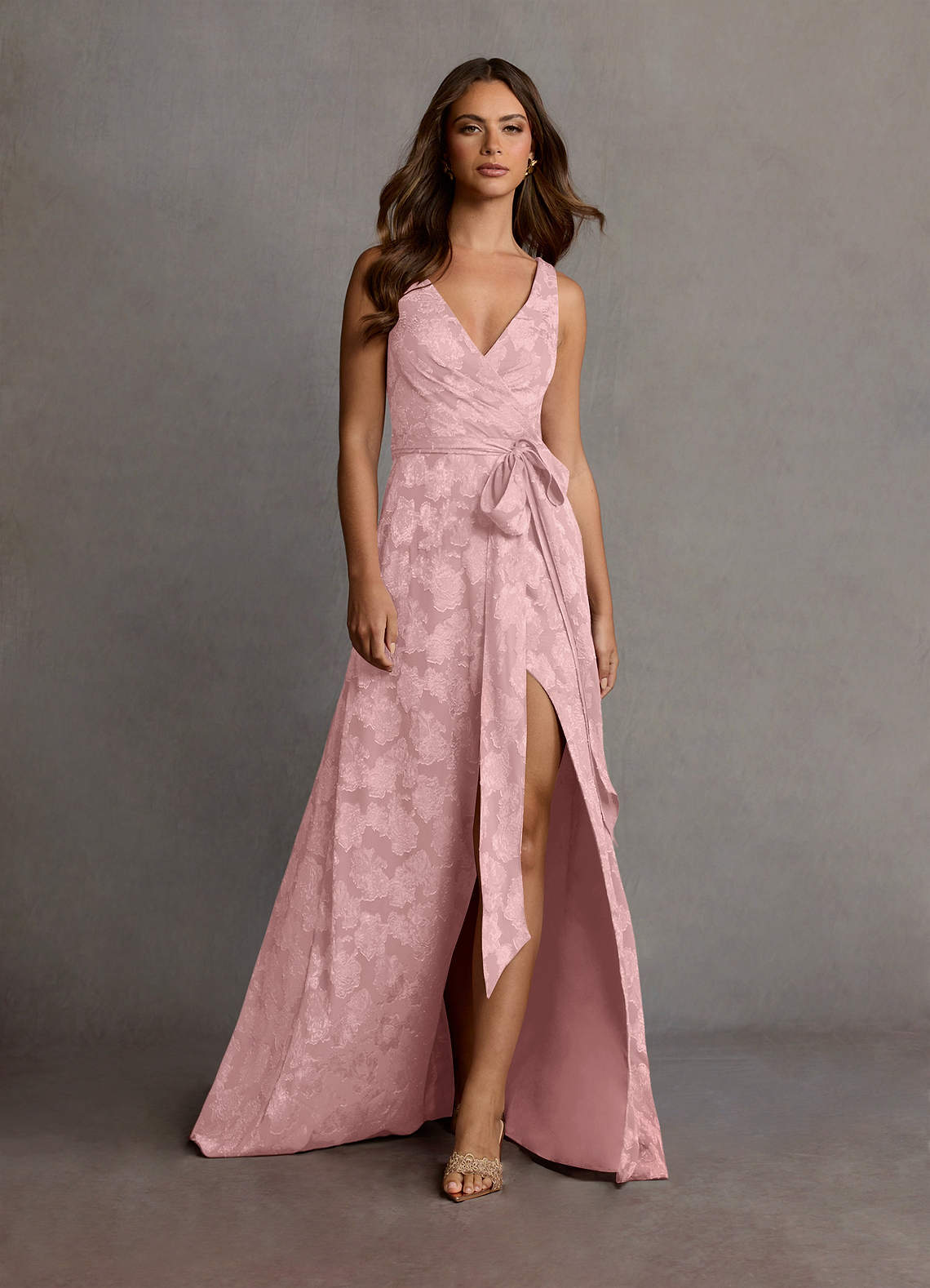 Louise Maxi Klänning Dusty Pink image1