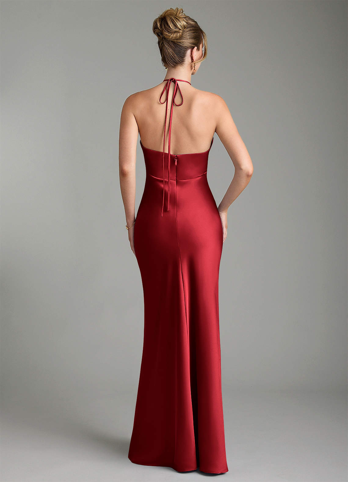 camille bridesmaid dresses Azazie Scarlet Stretch Satin Mens Tailored Athlete White resort-escapes Color:DDQ-091012 cut skirt