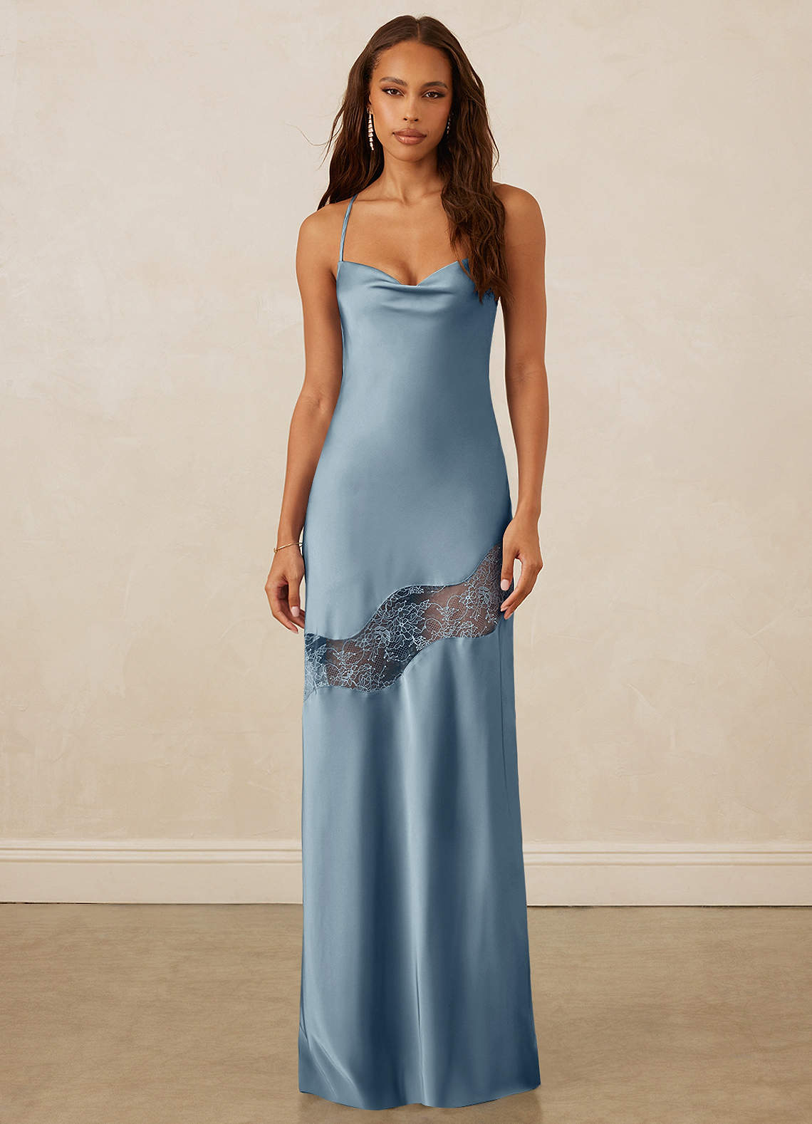 Christian Siriano Bridal For Azazie 1012 Dusty Blue Bridesmaid Dresses ...