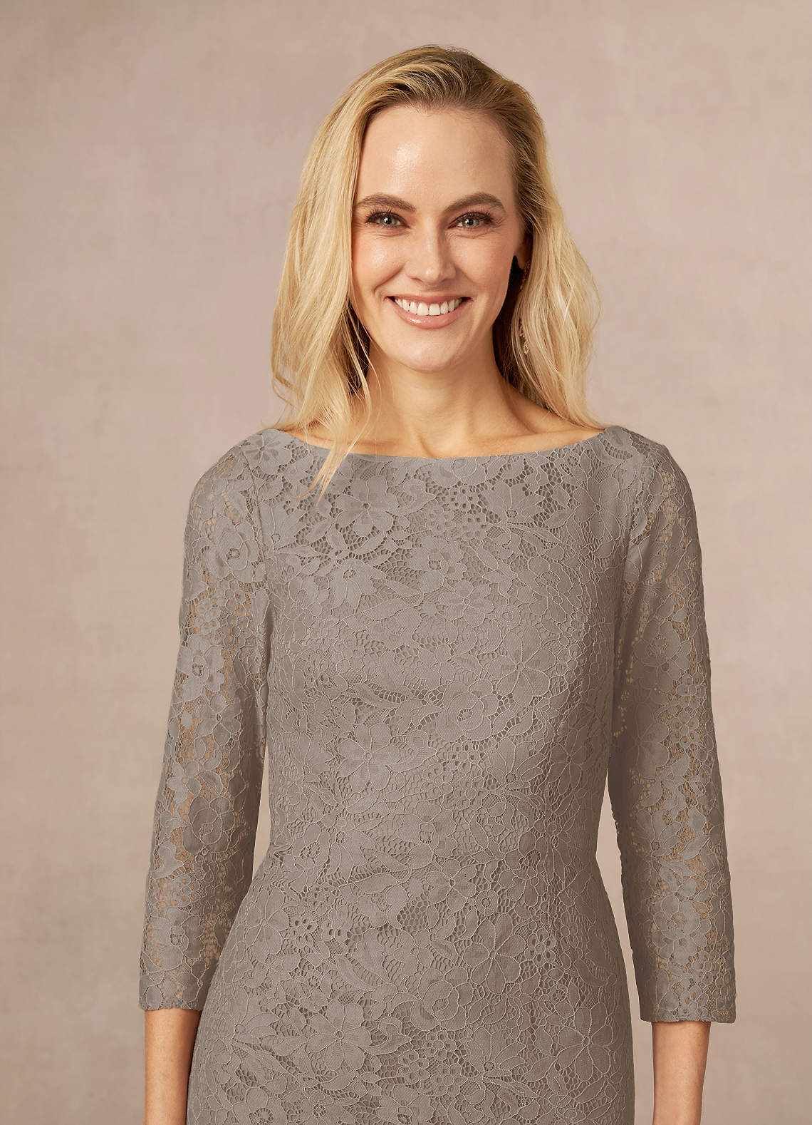 Taupe Lace Dress