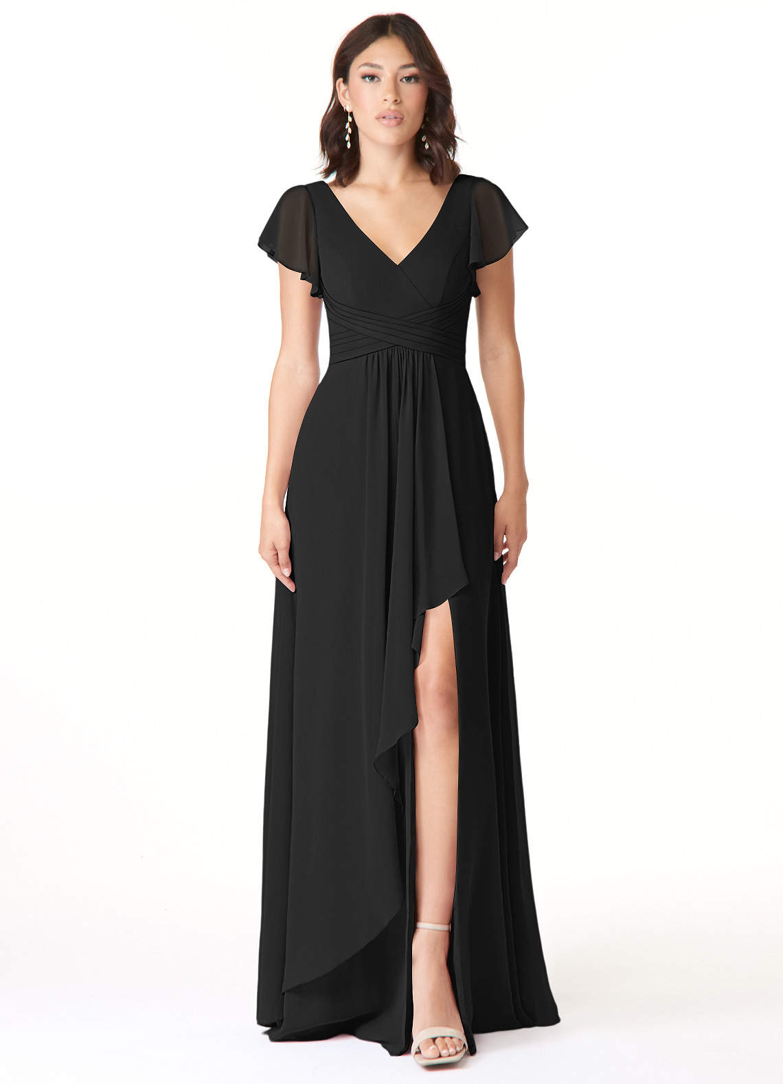 Azazie Omari Black Bridesmaid Dresses | Azazie