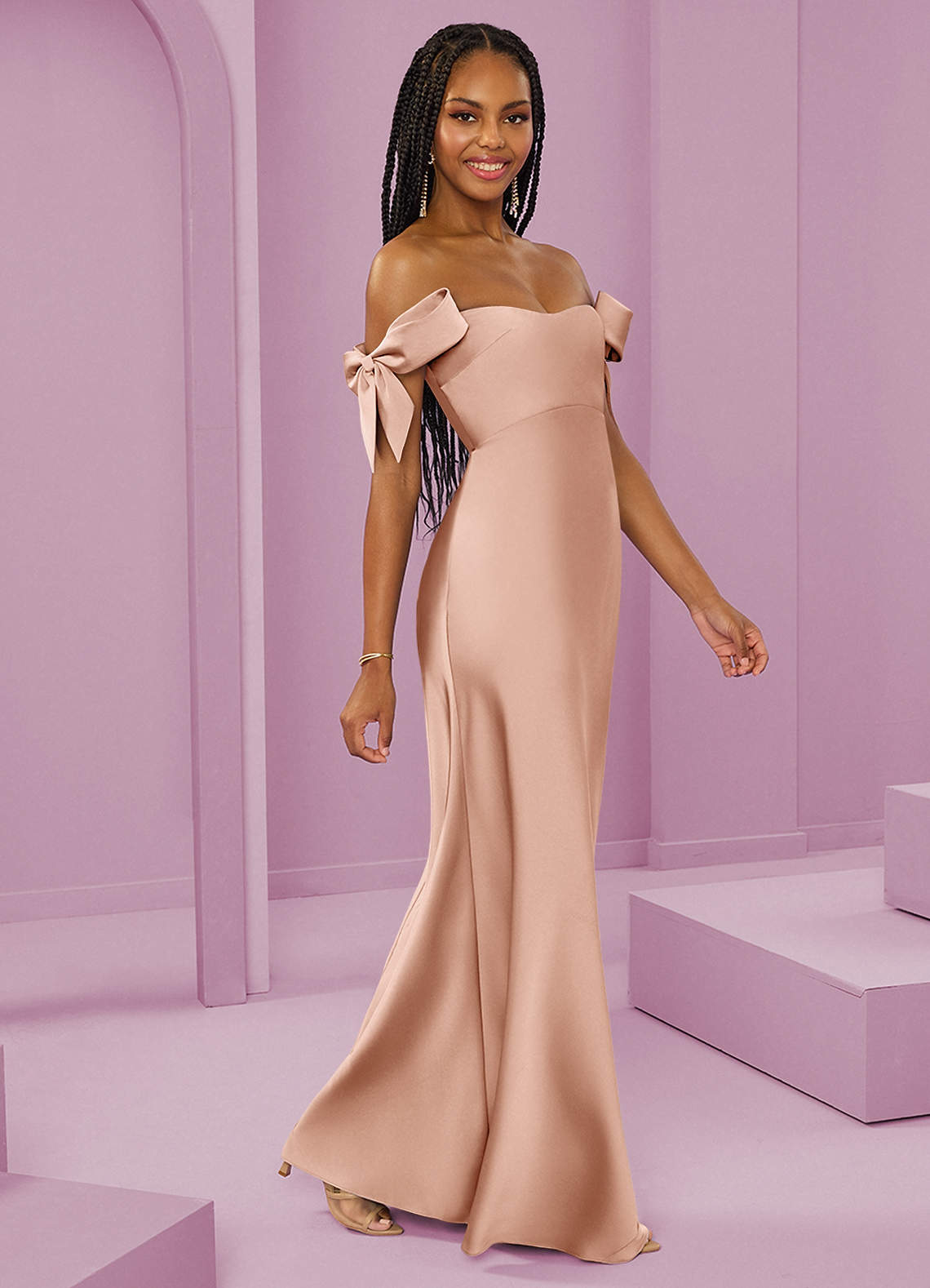 Barbie™ ❤ AZAZIE 1037 Rose Gold Bridesmaid Dresses Azazie