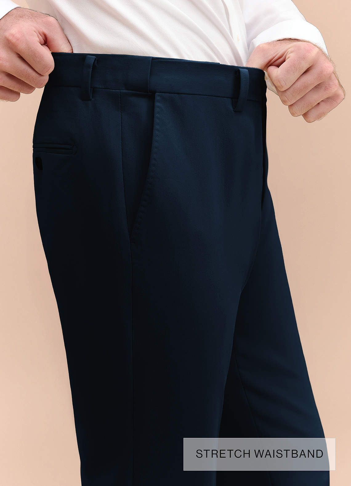 front William Navy Blue Comfort Blend Suit