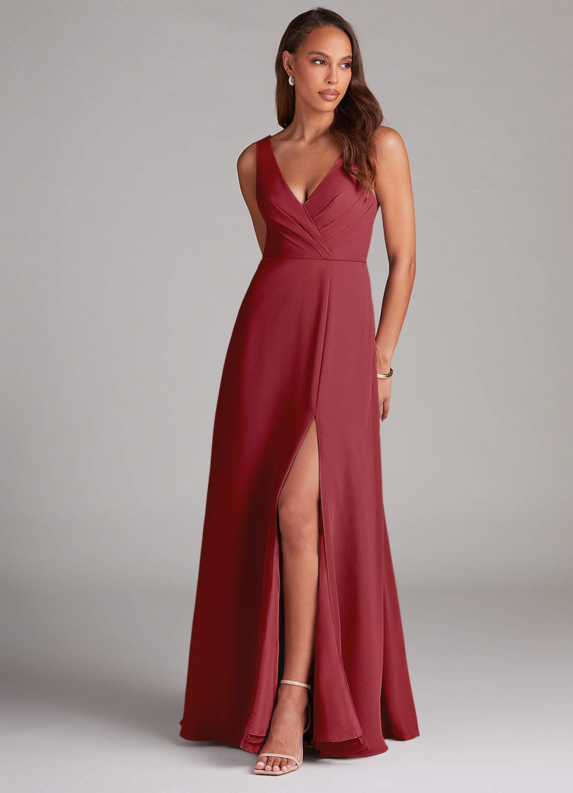 Azazie Nelly Pomegranate Bridesmaid Dresses Azazie UK