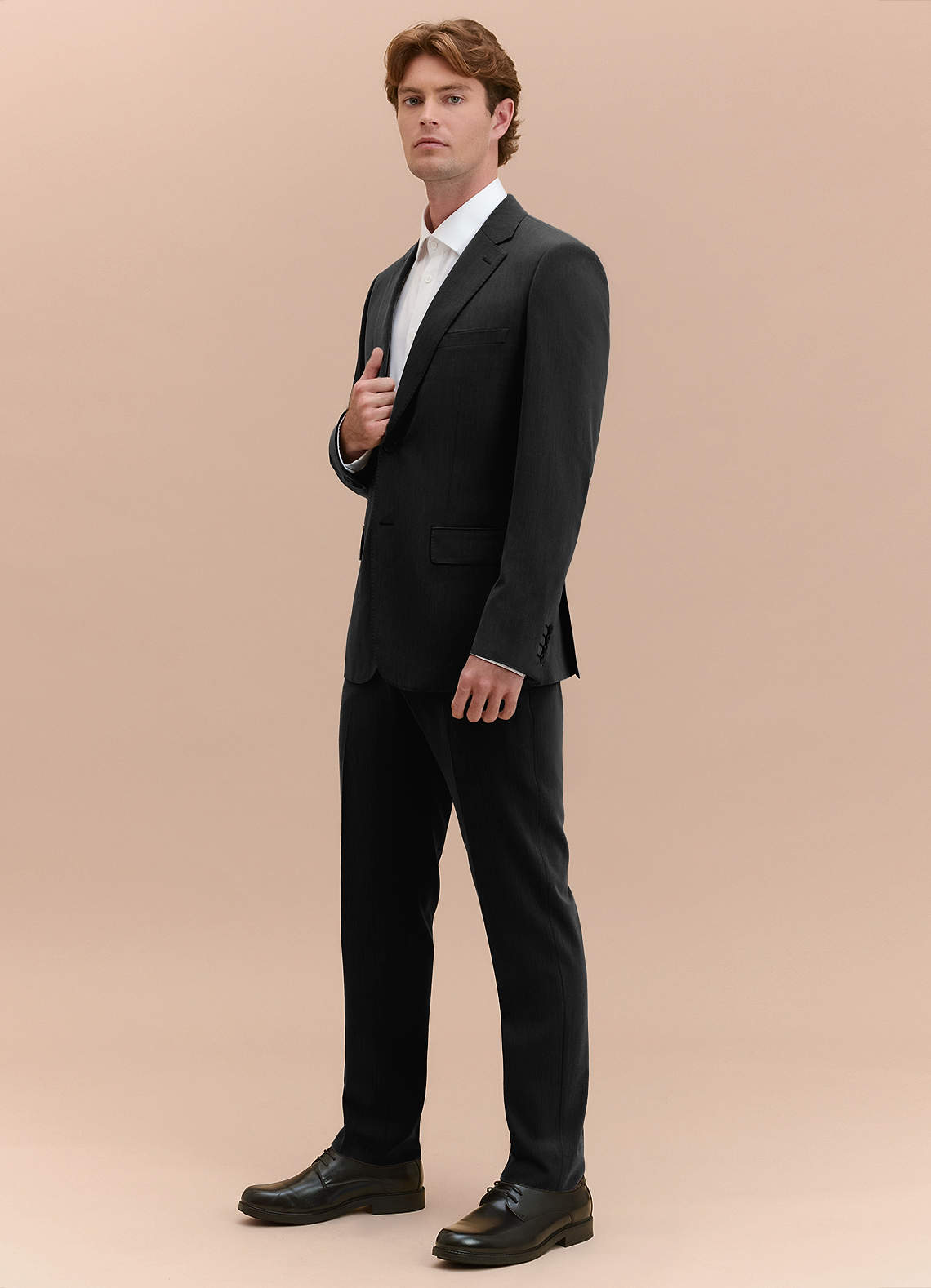front William Black Comfort Blend Suit