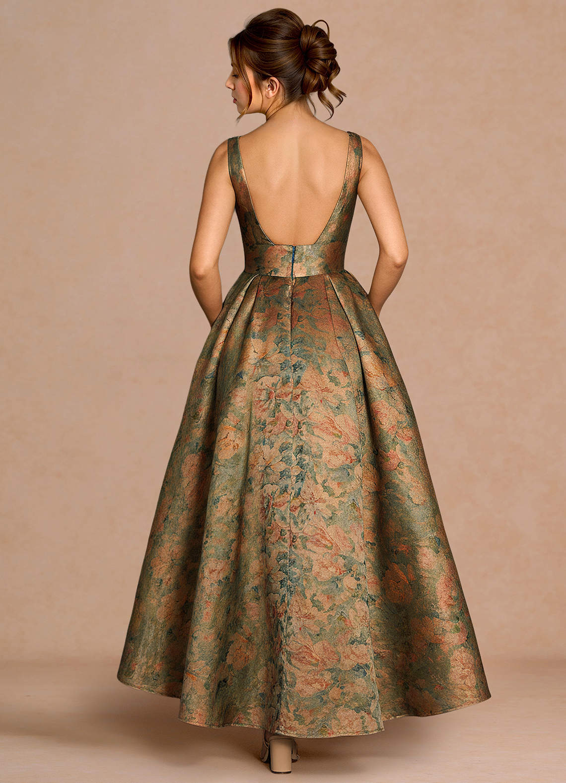 Sarai Vintage Teal Maxi Dress Ready to Ship | Azazie