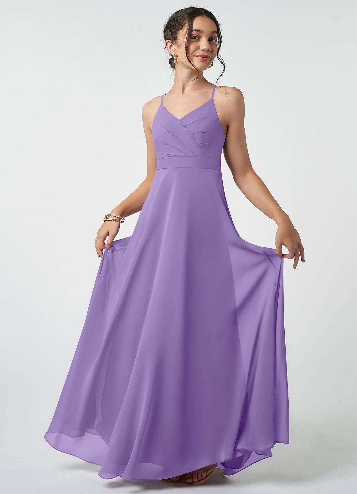 Azazie Avelina Junior Bridesmaid Dress in Tahiti | Azazie