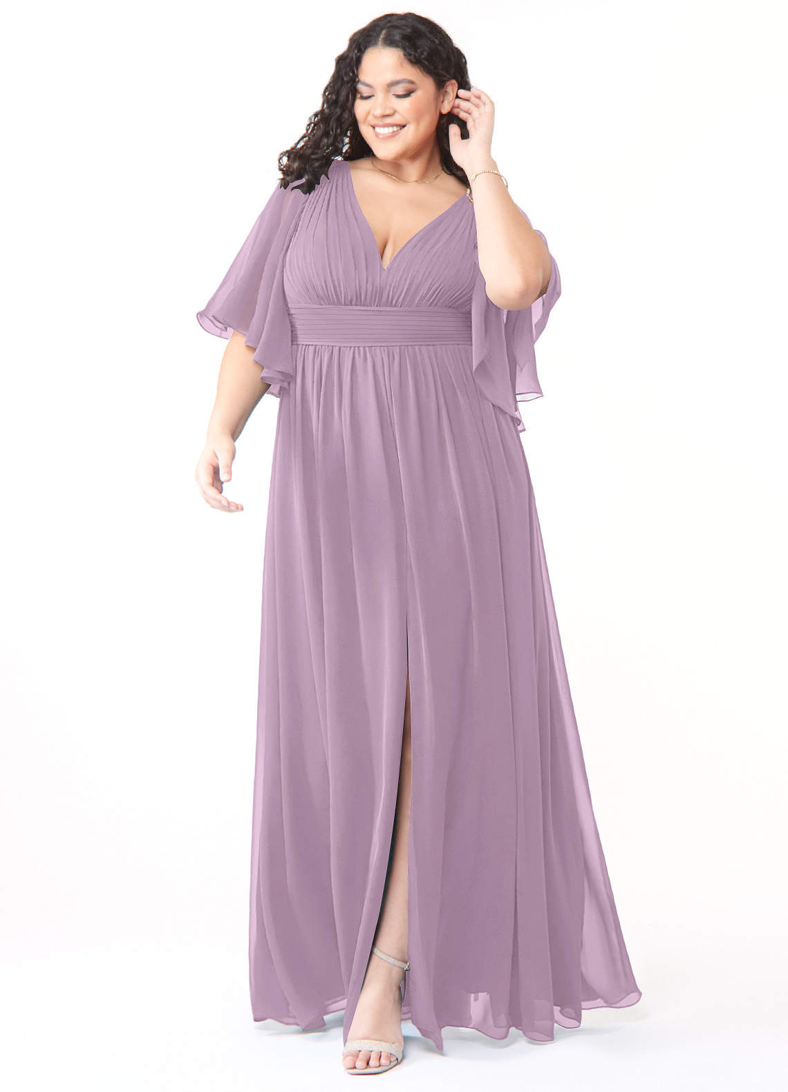 wisteria plus size bridesmaid dresses Azazie Temeka