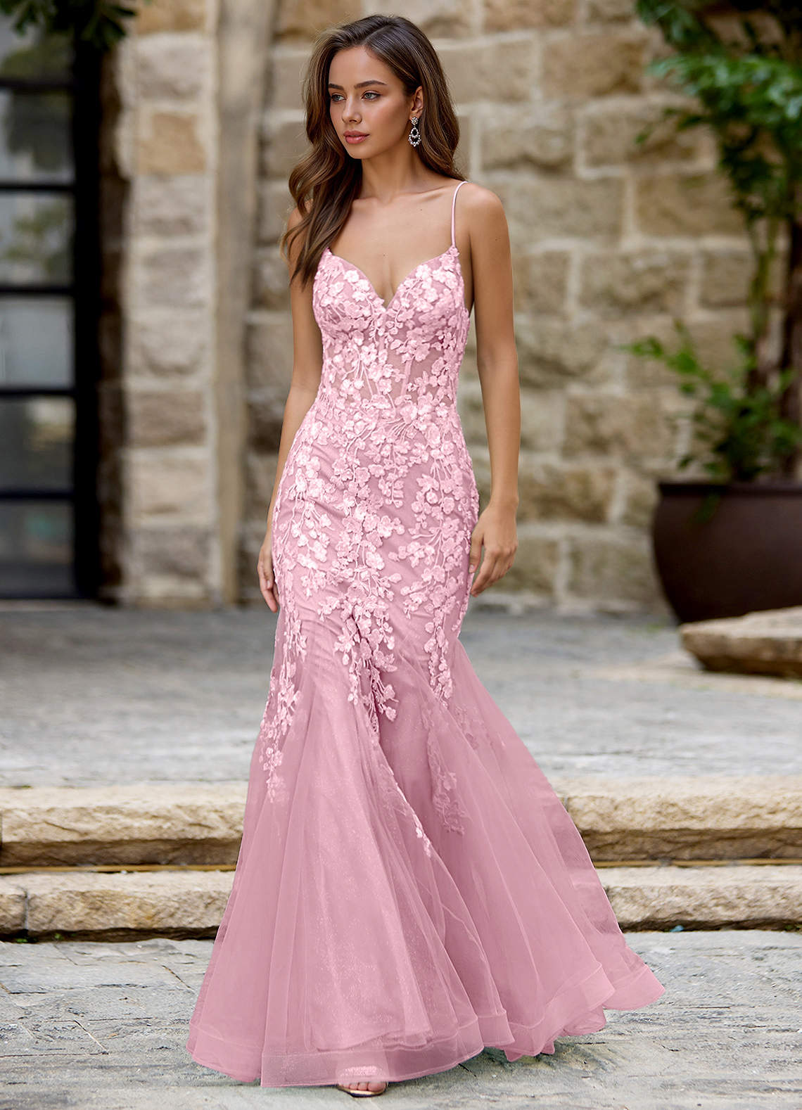 blush lace dresses LoveShackFancy Marinetta Lace-trimmed Polka Dot Maxi Dress