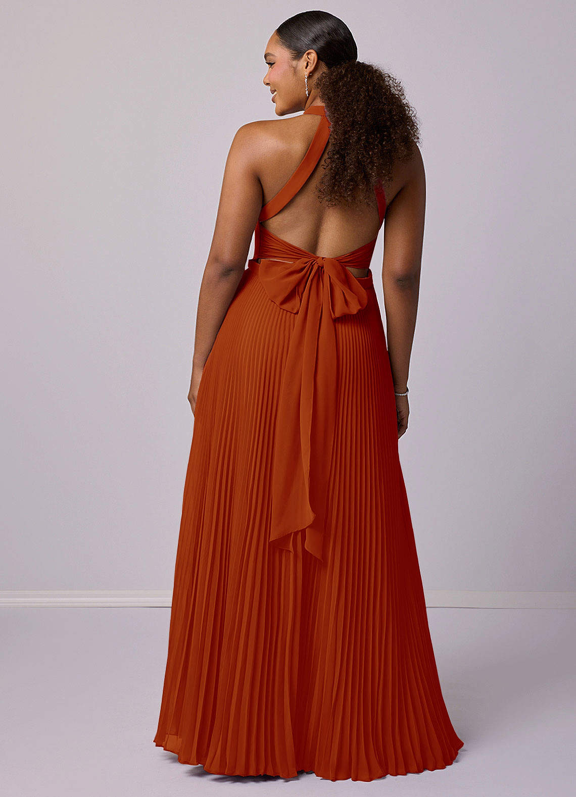 Barbie ♥ Azazie Bridesmaid Dresses Paprika A-Line Pleated Chiffon Dress image7