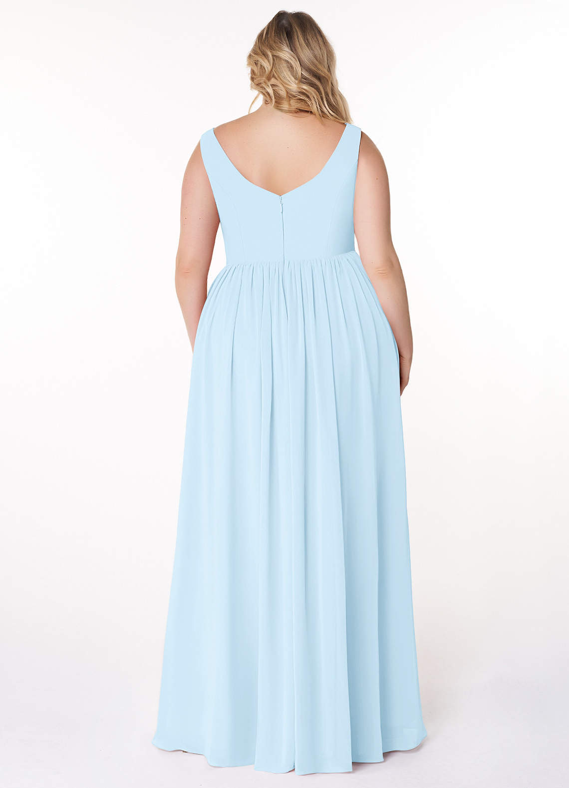 open lace back dress Too Good to Pass Up Dress, Women's Ice Blue Dresses – CityLux Boutique main image 1