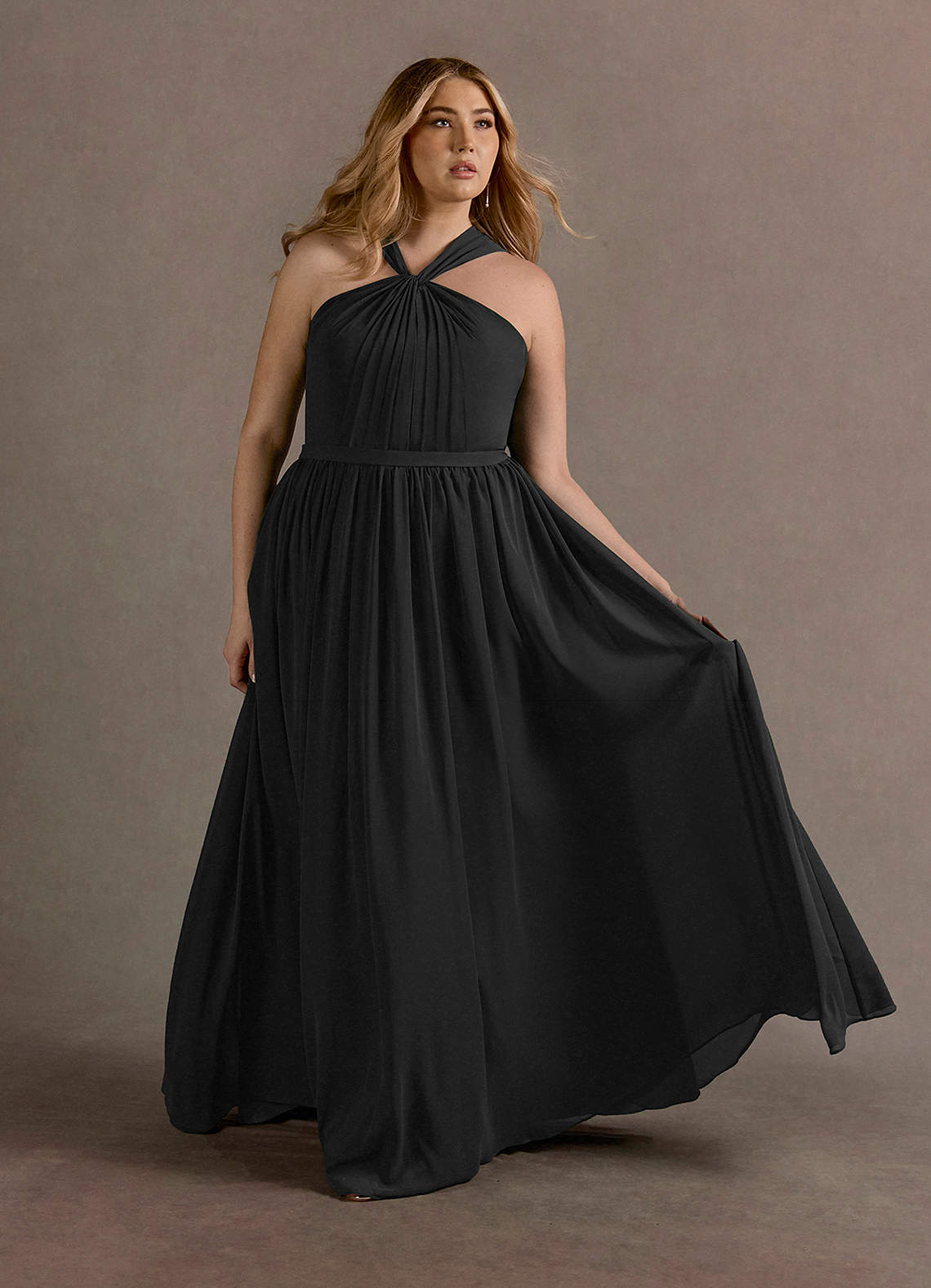 Black Halter Maxi Dress
