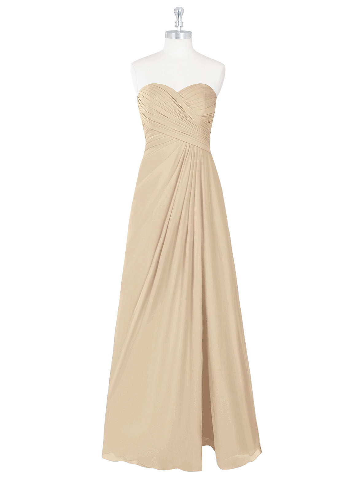 white christmas dresses Wedtrend Women Champagne V-Neck Cap Sleeves A-Line Long Chiffon Bridesmaid Dress with Ruffles, Champagne / US2