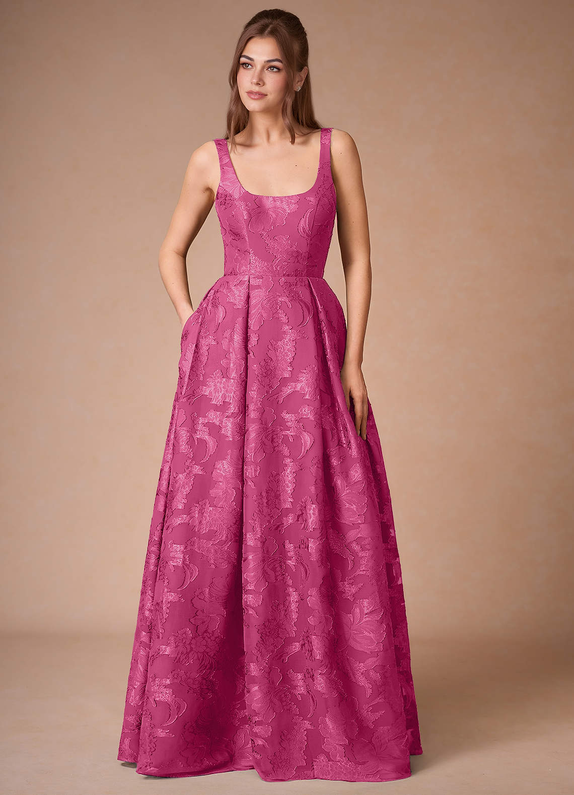 Althea Maxi Klänning Fuchsia image1
