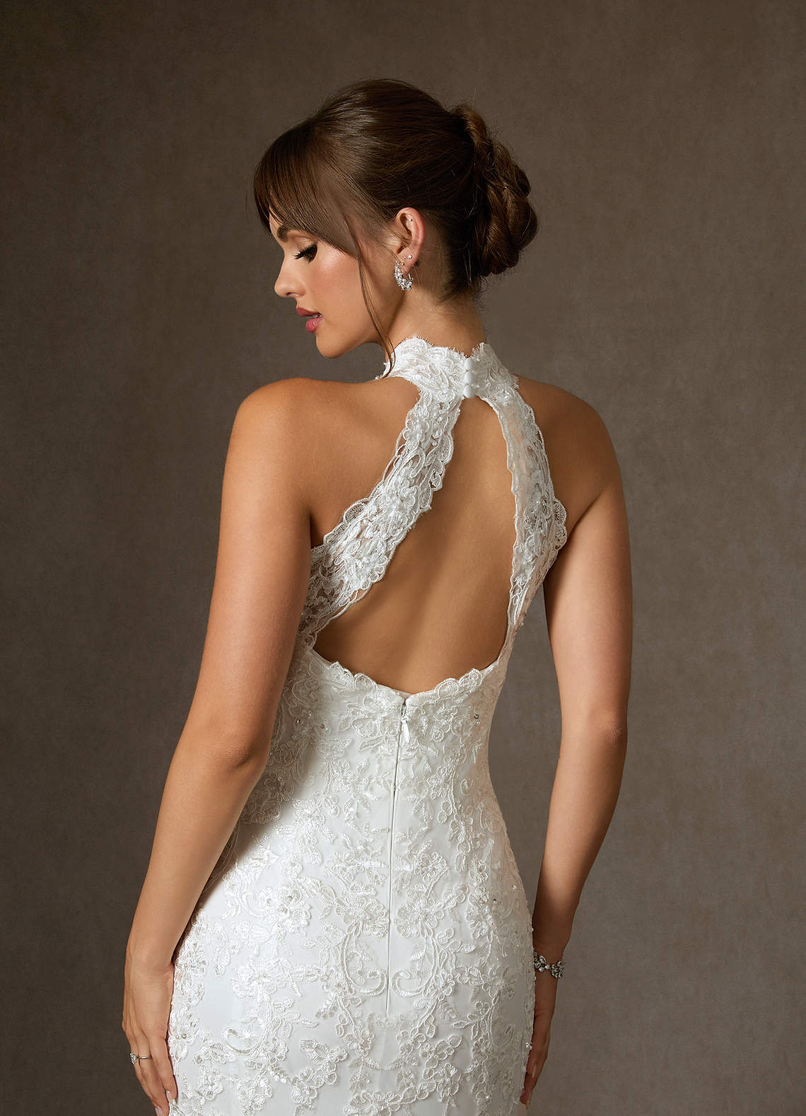 Azazie Eden Wedding Dresses Diamond White Mermaid Lace Dress image6