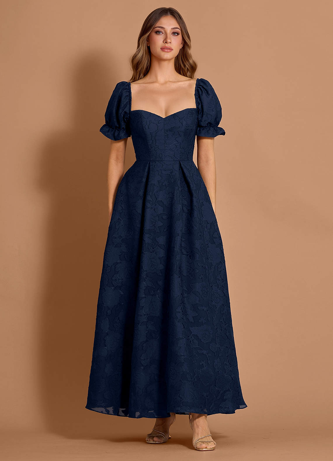 Lanthe Navy Maxi Dress | Azazie