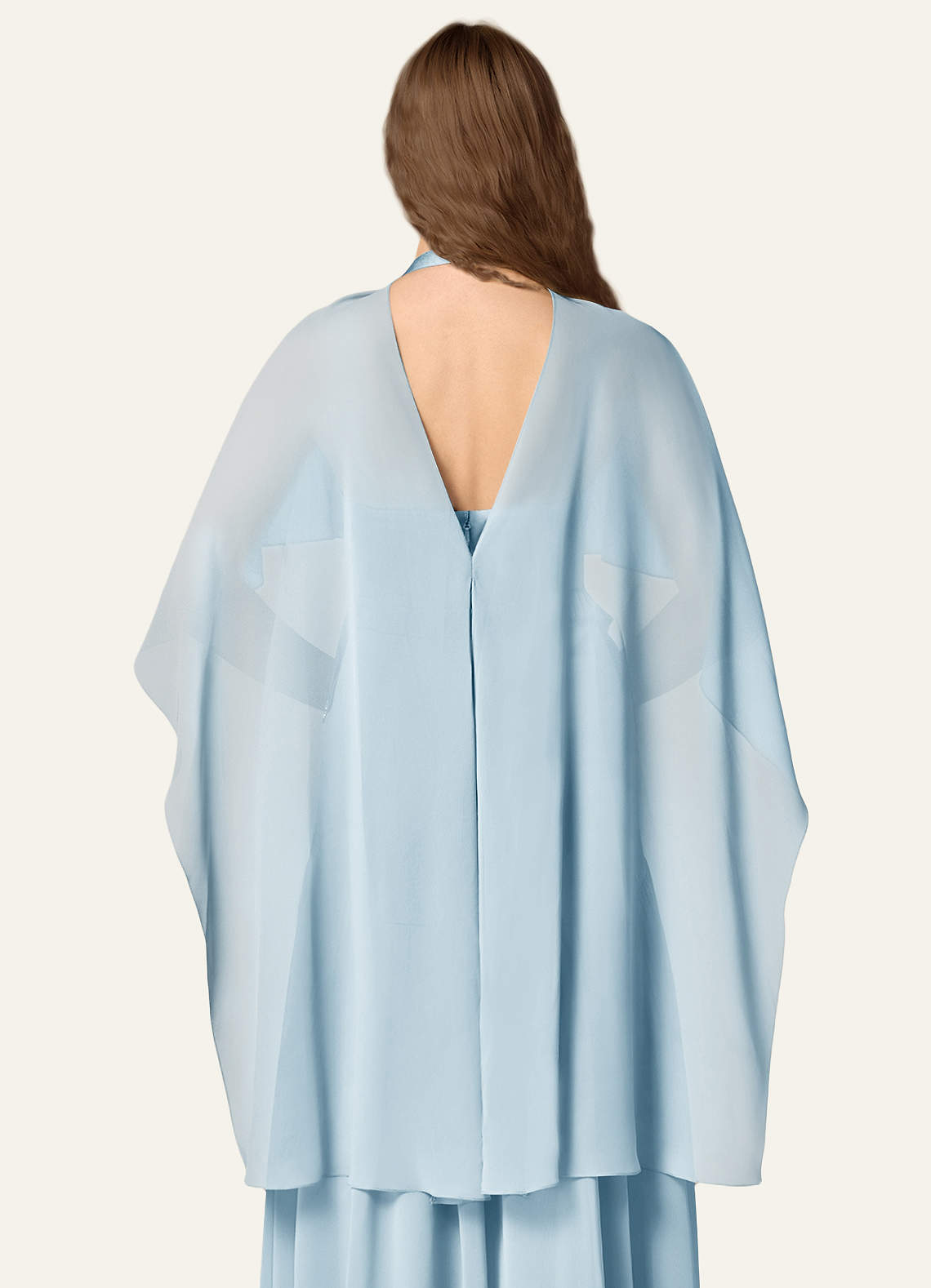 front Xale transparente para noite com vários estilos e cores combinando