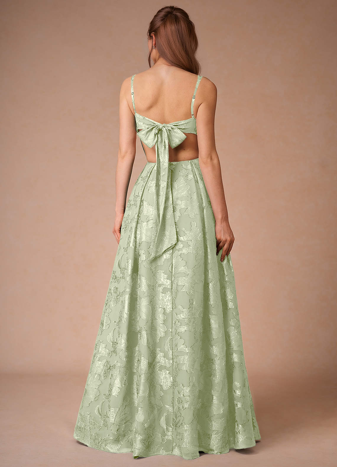light green flowy dress Charismatic light pistachio green colour cotton suit with beautiful main image 1