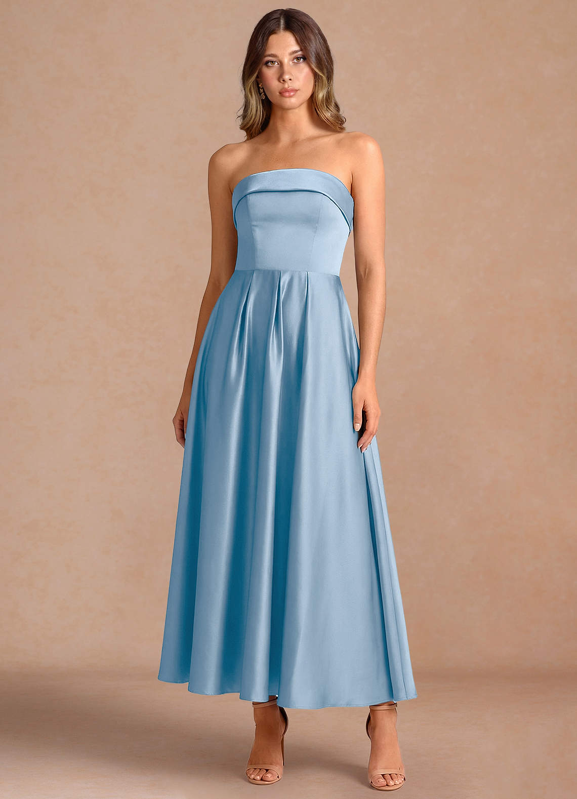 blue dress for baby girl Tropical Haze Powder Blue Woven Midi Dress L Flying Tomato Powder Blue / S main image 1
