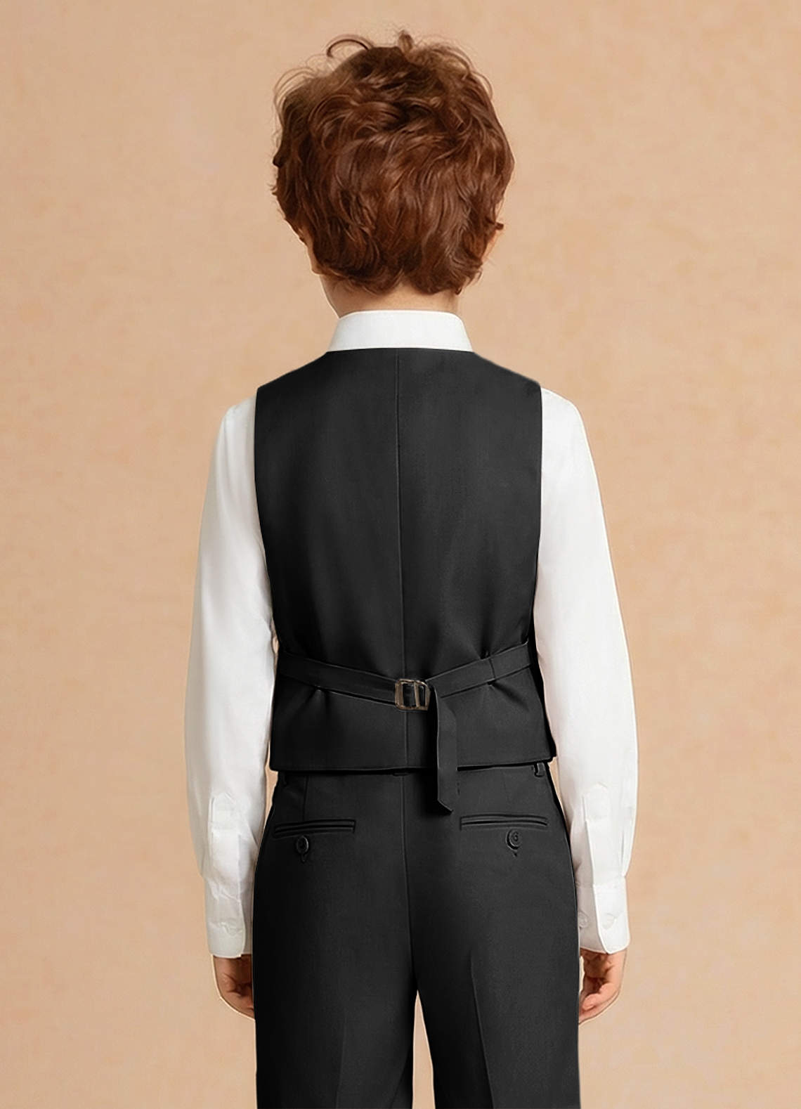 front Theo Preto Colete de menino