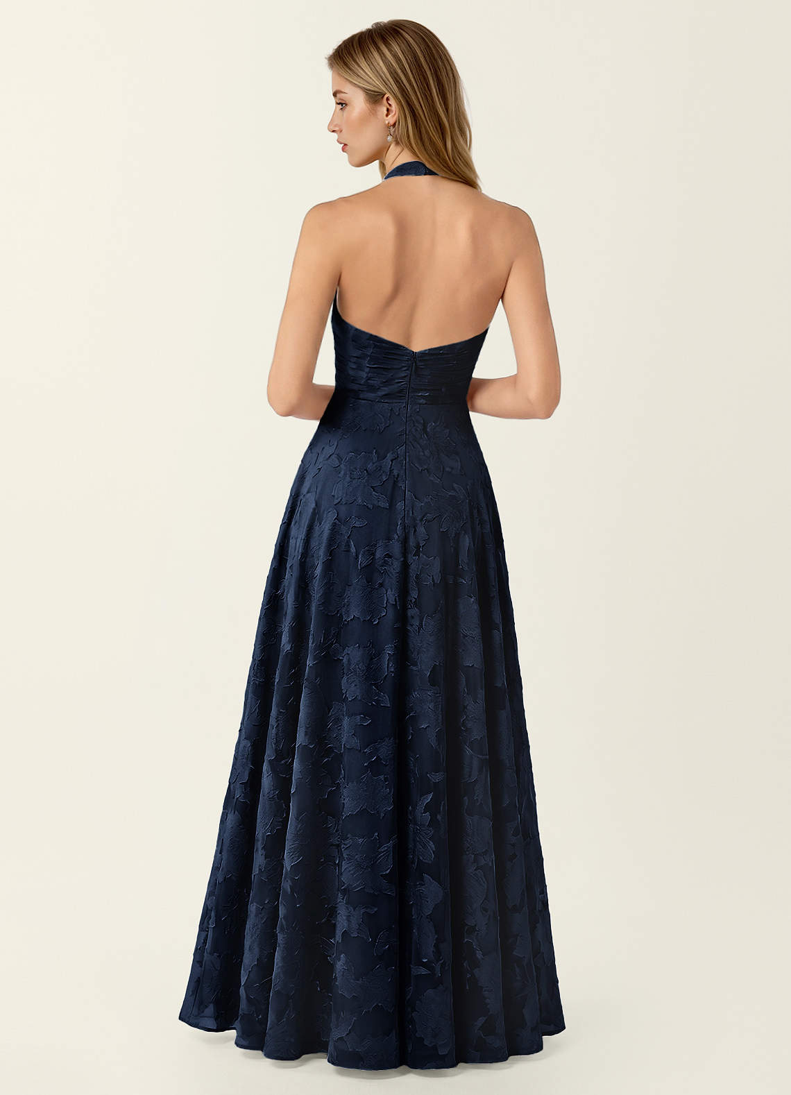 navy lace backless dress Navy Blue Lace A-line Backless Long Evening Prom Dresses, Cheap Custom V  Neck Prom Dress, MR7299