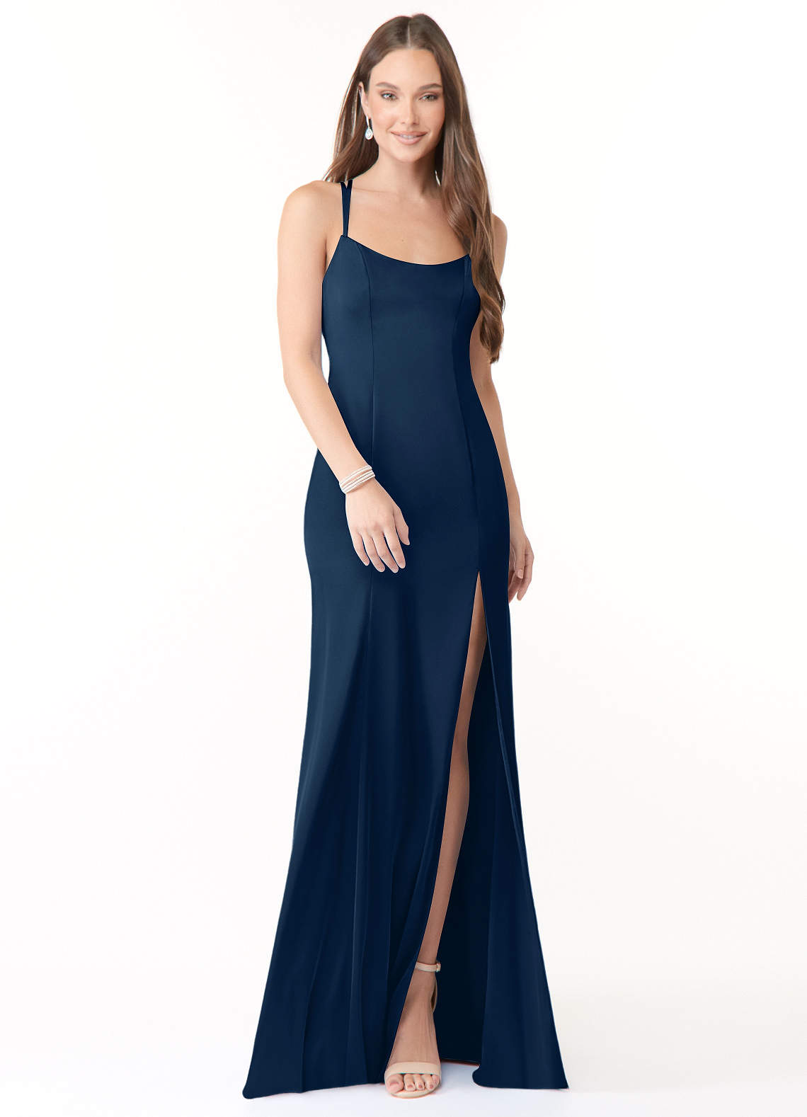 Navy clearance stretch dress