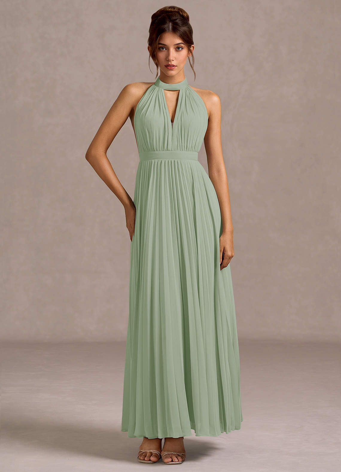 Ottilie Light Green Maxi Dress image1