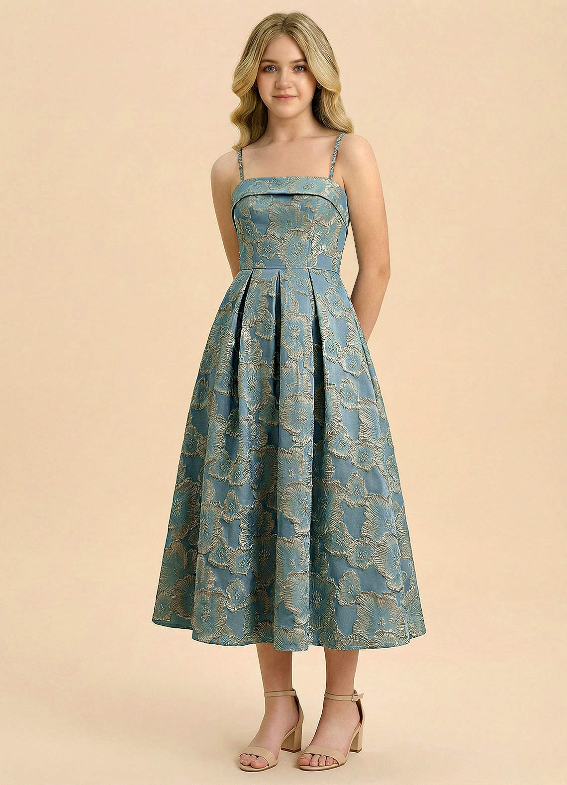 front Azazie Florentine Junior Formal Dress