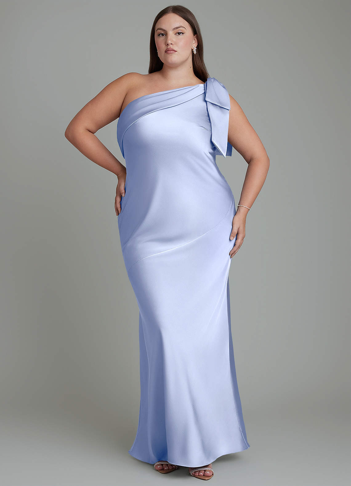 Azazie Yuanna Brudtärnklänningar Klänning av Sjöjungfru i Stretch Satin One-shoulder Is image1