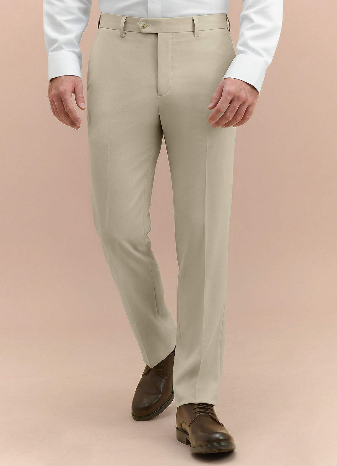front Vincent Marfil Pantalones de vestir estructurados de alta elasticidad
