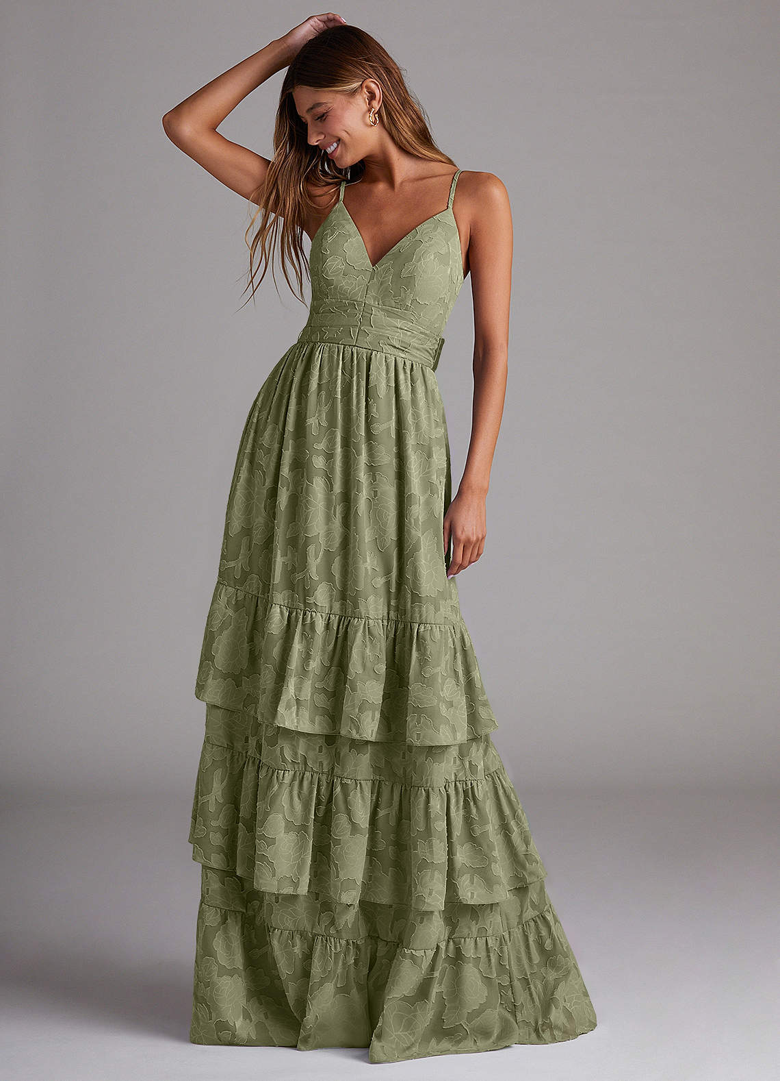 HOLIDAY テープボーダードレス Leana Impact Dress in Cedarwood - Joyfolie