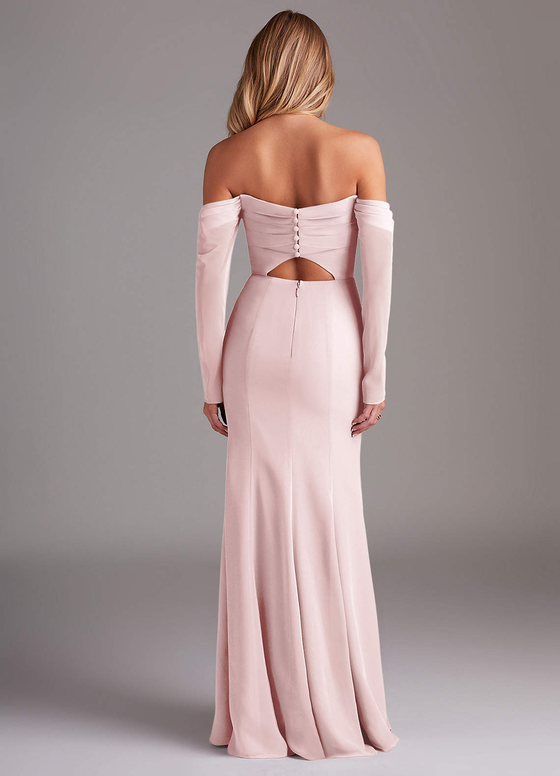 pearl pink mermaid prom dress Luxury Dubai Pink Elegant Pearls Beaded Mermaid Evening Dress LA72826 14 / nude