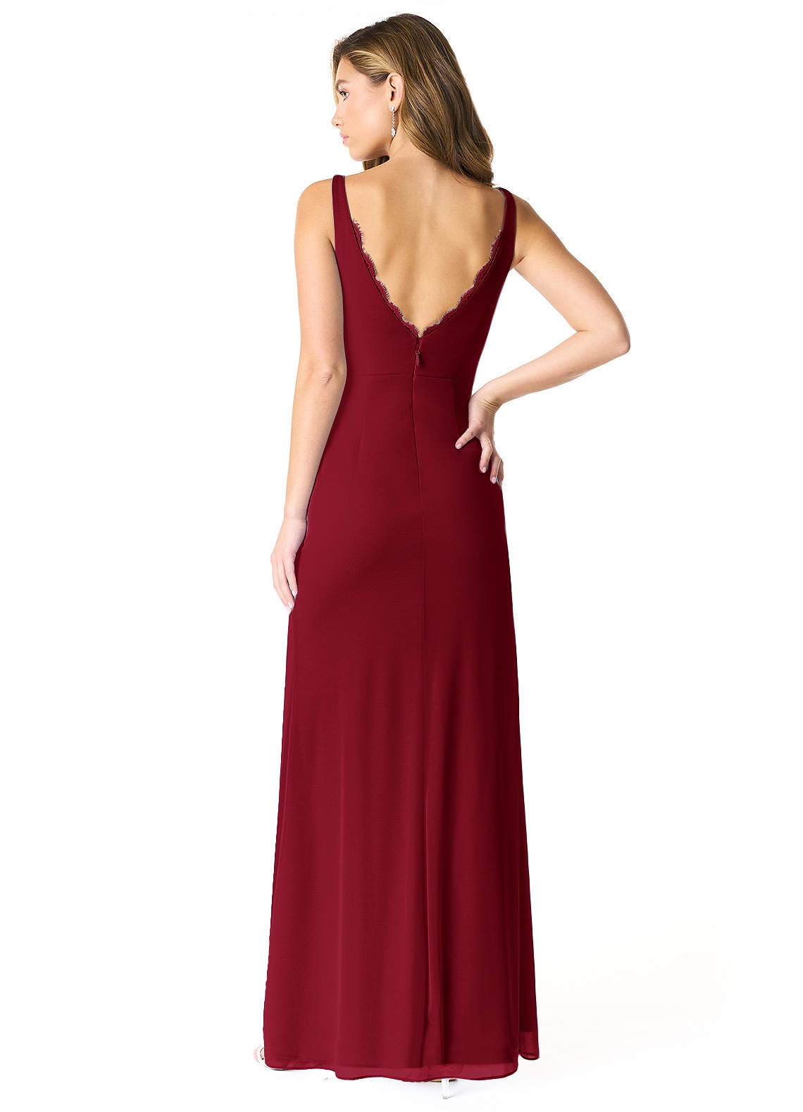 vera wang burgundy bridesmaid dress Vera Wang: Satine